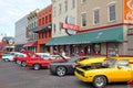 Beale street in Memphis -  Historic cars Royalty Free Stock Photo