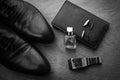 Men accessories, Still life. Business look. Royalty Free Stock Photo