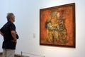 Men admiring a painting at the Leopold museum