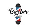 men barbershop hairstylist banner logo badge vector design