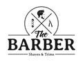 men barbershop hairstylist banner logo badge vector design