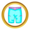 Men beach shorts vector icon Royalty Free Stock Photo