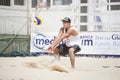 Men beach volleyball players. Italian national championship Royalty Free Stock Photo