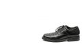 Men Black Dress Shoe on White Background