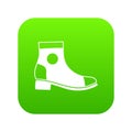 Men boot icon digital green