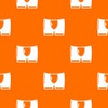 Men brief pattern vector orange Royalty Free Stock Photo