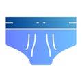 Men briefs flat icon. Men underware color icons in trendy flat style. Underpants gradient style design, designed for web