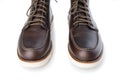 Men brown work boots