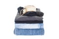 Men casual wear shirt and jean Royalty Free Stock Photo