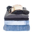 Men casual wear shirt and jean Royalty Free Stock Photo