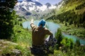 Men climbing, Lying fingers, Point Royalty Free Stock Photo