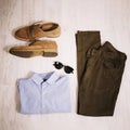 men clothes accessories. High quality photo Royalty Free Stock Photo