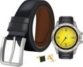 men clothing accessories belt watch shirt cufflinks-