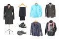 Men clothing collection Royalty Free Stock Photo