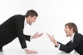Men confrontation. Royalty Free Stock Photo