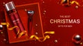 Men cosmetics Christmas gift banner foam razor