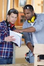 men doing woodwork in carpentry