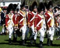 Men Dressed as British Redcoats Royalty Free Stock Photo