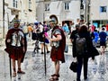 Men Dressed as Roman Soldiers in Diocletian\'s Palace in Split, Croatia