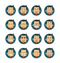 Men emotions faces Royalty Free Stock Photo