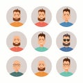 Men faces Royalty Free Stock Photo