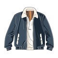 Men fashion jackets blue Royalty Free Stock Photo