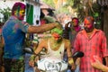Men at the festival of colors India