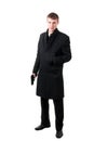 Men in formal wear with gun Royalty Free Stock Photo