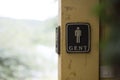 Men or Gentlemen toilet sign icon