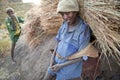 Men with hay bundles, Ethiopia Royalty Free Stock Photo