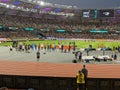 Men high jump competition at 2023 World Athletics Championships Royalty Free Stock Photo