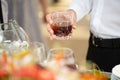 A men holding a whiskey glass Royalty Free Stock Photo