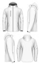 Men hooded softshell jacket design template Royalty Free Stock Photo