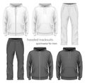 Men hooded tracksuit.