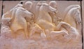 Men Horses Panel Parthenon Acropolis Museum Athens Greece Royalty Free Stock Photo
