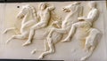 Men Horses Panel Parthenon Acropolis Museum Athens Greece Royalty Free Stock Photo