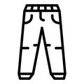 Men jeans icon, outline style Royalty Free Stock Photo