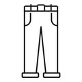 Men jeans icon, outline style Royalty Free Stock Photo