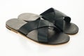 Men leather sandal and flip flop shoes Royalty Free Stock Photo