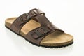 Men leather sandal and flip flop shoes Royalty Free Stock Photo
