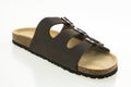 Men leather sandal and flip flop shoes Royalty Free Stock Photo