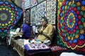 Men making handmade Textiles