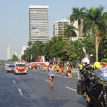 Men mararathon race in Jakarta 18th Asian Games