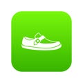 Men moccasin icon digital green