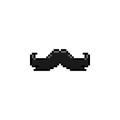 Men moustache pixel art design