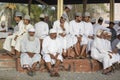 Men in Nizwa goat market