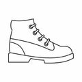 Men oxfords icon, outline style