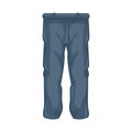 Men pants icon, cartoon style