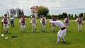 Men performing traditional romanian Calusari dance