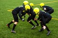 Men playing american football Royalty Free Stock Photo